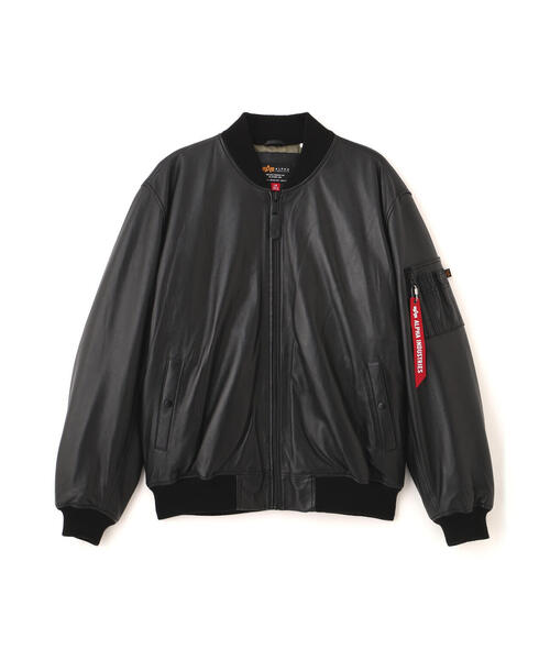 Alpha Industries(アルファインダストリーズ)の「【25FW新作商品】Alpha Industries/アルファインダストリーズ/LEATHER MA-1 FLIGHT JACKET(MA-1・メンズ・ブラック/ブラウン・MEDIUM/LARGE/X-LARGE/XX-LARGE)」の21枚目の写真