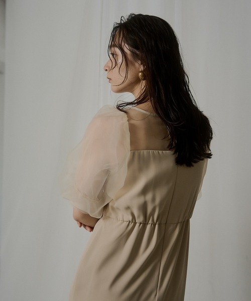 セール】Puffsleeve embroidery dress（ドレス）｜LE'RURE（リルアー