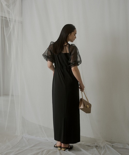 セール】Puffsleeve embroidery dress（ドレス）｜LE'RURE（リルアー