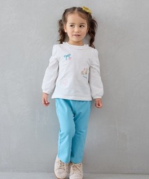 moimoln（モイモルン）の「【セットアップ】フリルカラー長袖トップス＆ロングフレアパンツ（セットアップ・キッズ）」