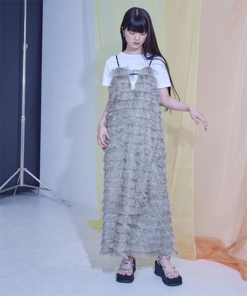 miette(ミエット)の「キャミソールワンピース(ワンピース・レディース・グレー・FREE)」の1枚目の写真