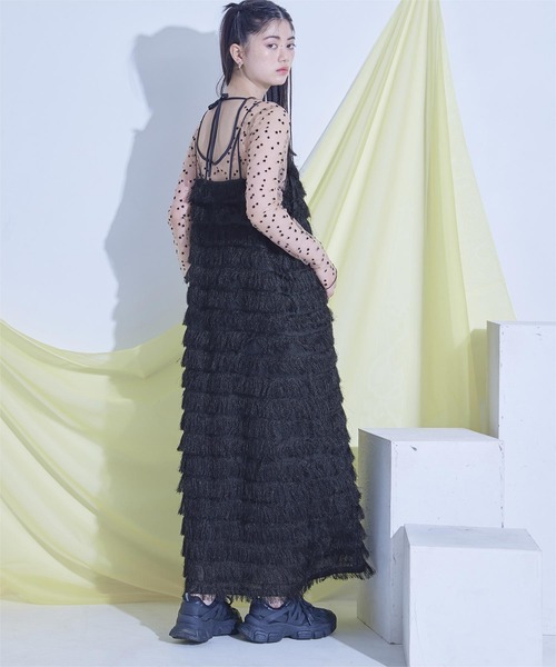 miette(ミエット)の「キャミソールワンピース(ワンピース・レディース・グレー・FREE)」の3枚目の写真