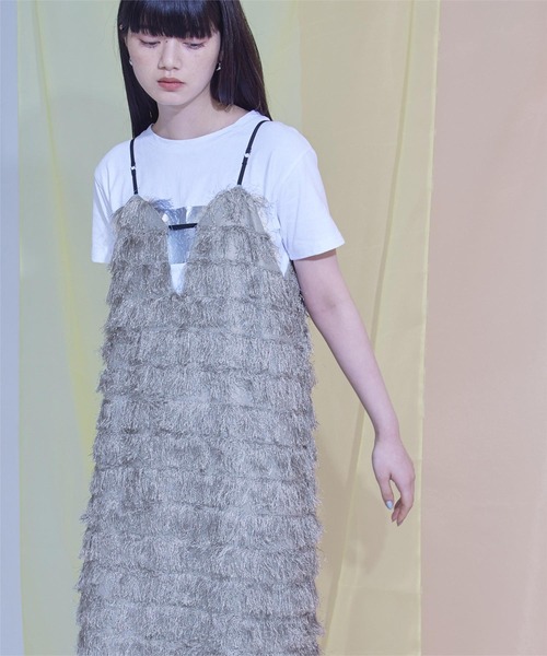 miette(ミエット)の「キャミソールワンピース(ワンピース・レディース・グレー・FREE)」の4枚目の写真