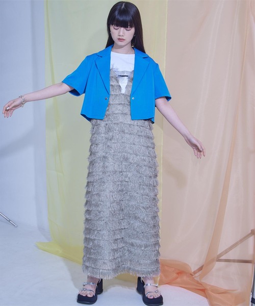 miette(ミエット)の「キャミソールワンピース(ワンピース・レディース・グレー・FREE)」の5枚目の写真