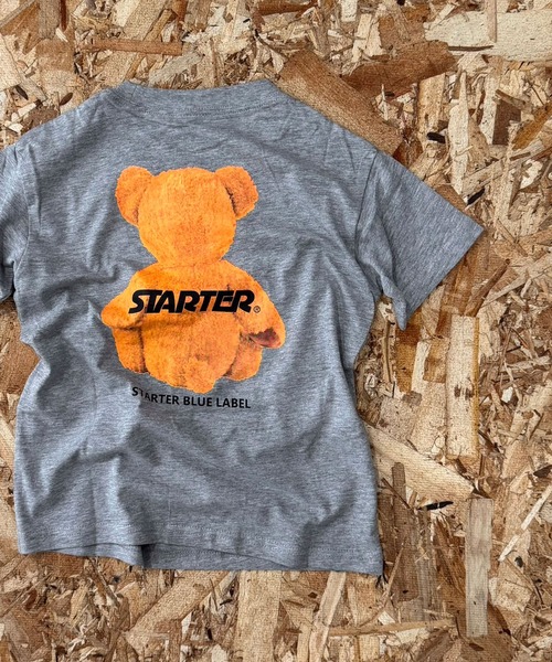 STARTER（スターター）の「STARTER　ベアプリントT　半袖T（Tシャツ/カットソー・キッズ・ダークグリーン/杢グレー/ネイビー/オフホワイト/ブラック/チャコールグレー・120/150/140/160/130/110）」の4枚目の写真