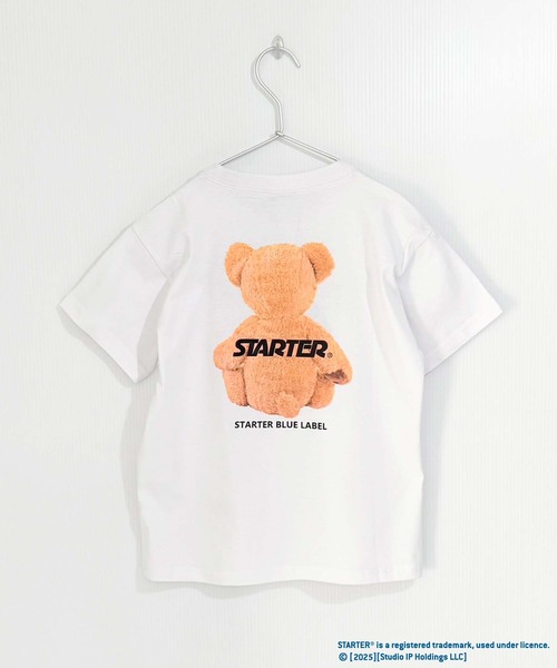 STARTER（スターター）の「STARTER　ベアプリントT　半袖T（Tシャツ/カットソー・キッズ・ダークグリーン/杢グレー/ネイビー/オフホワイト/ブラック/チャコールグレー・120/150/140/160/130/110）」の18枚目の写真