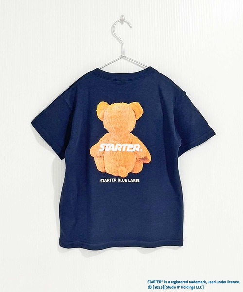 STARTER（スターター）の「STARTER　ベアプリントT　半袖T（Tシャツ/カットソー・キッズ・ダークグリーン/杢グレー/ネイビー/オフホワイト/ブラック/チャコールグレー・120/150/140/160/130/110）」の21枚目の写真