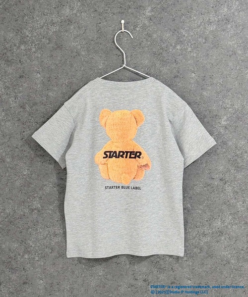 STARTER（スターター）の「STARTER　ベアプリントT　半袖T（Tシャツ/カットソー・キッズ・ダークグリーン/杢グレー/ネイビー/オフホワイト/ブラック/チャコールグレー・120/150/140/160/130/110）」の8枚目の写真