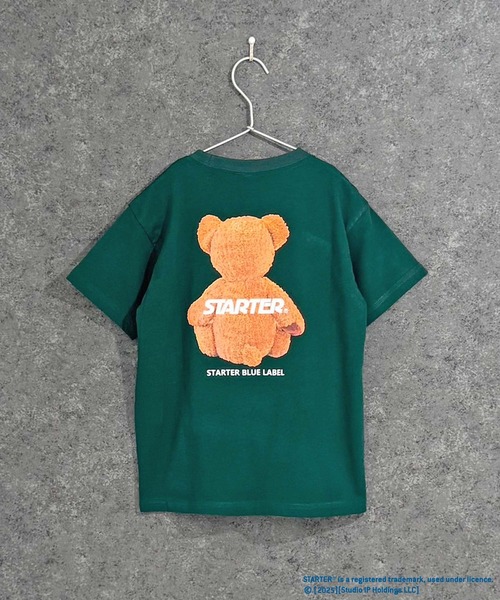 STARTER（スターター）の「STARTER　ベアプリントT　半袖T（Tシャツ/カットソー・キッズ・ダークグリーン/杢グレー/ネイビー/オフホワイト/ブラック/チャコールグレー・120/150/140/160/130/110）」の10枚目の写真