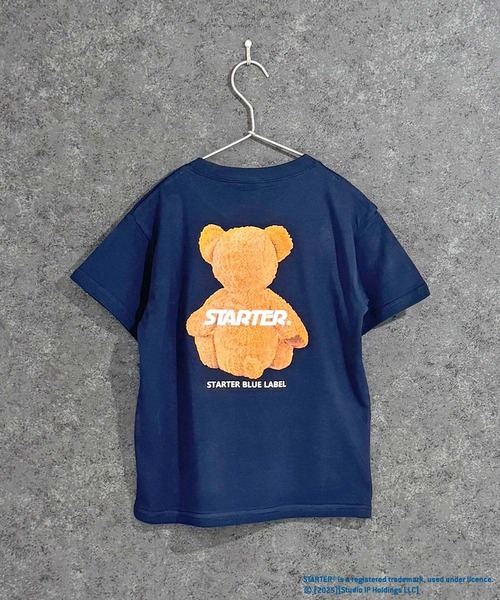 STARTER（スターター）の「STARTER　ベアプリントT　半袖T（Tシャツ/カットソー・キッズ・ダークグリーン/杢グレー/ネイビー/オフホワイト/ブラック/チャコールグレー・120/150/140/160/130/110）」の12枚目の写真