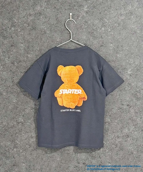 STARTER（スターター）の「STARTER　ベアプリントT　半袖T（Tシャツ/カットソー・キッズ・ダークグリーン/杢グレー/ネイビー/オフホワイト/ブラック/チャコールグレー・120/150/140/160/130/110）」の14枚目の写真