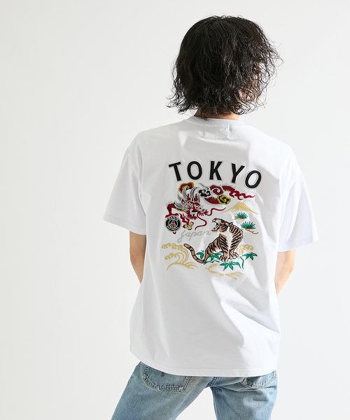 PARIS SAINT-GERMAIN(パリサンジェルマン)の「【Paris Saint-Germain / パリ・サン=ジェルマン】JP Ryu Germain embroidery TEE(Tシャツ/カットソー・メンズ・ホワイト/ブラック・X-LARGE/LARGE/MEDIUM)」の2枚目の写真
