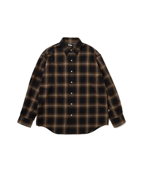 FIRST DOWN（ファーストダウン）の「オンブレチェック ロングスリーブシャツ（シャツ/ブラウス・メンズ・ブラック/ネイビー・XL/L/M）」の11枚目の写真