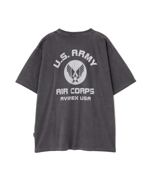 AVIREX(アヴィレックス)の「《直営店限定》FADE WASH AIR CORPS T-SHIRT / フェイドウォッシュ エアコープス 半袖Tシャツ / AVIREX / アヴィレックス(Tシャツ/カットソー・メンズ・ブルーグレー/グレー/チャコール・XX-LARGE/X-LARGE/LARGE/MEDIUM)」の3枚目の写真