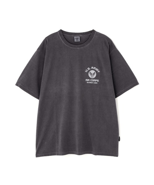 AVIREX(アヴィレックス)の「《直営店限定》FADE WASH AIR CORPS T-SHIRT / フェイドウォッシュ エアコープス 半袖Tシャツ / AVIREX / アヴィレックス(Tシャツ/カットソー・メンズ・ブルーグレー/グレー/チャコール・XX-LARGE/X-LARGE/LARGE/MEDIUM)」の7枚目の写真