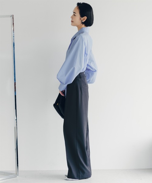 UR'S（ユアーズ）の「袖タックボウタイブラウス（シャツ/ブラウス・レディース・ホワイト/ブルー/ネイビー・L/M/S）」の21枚目の写真