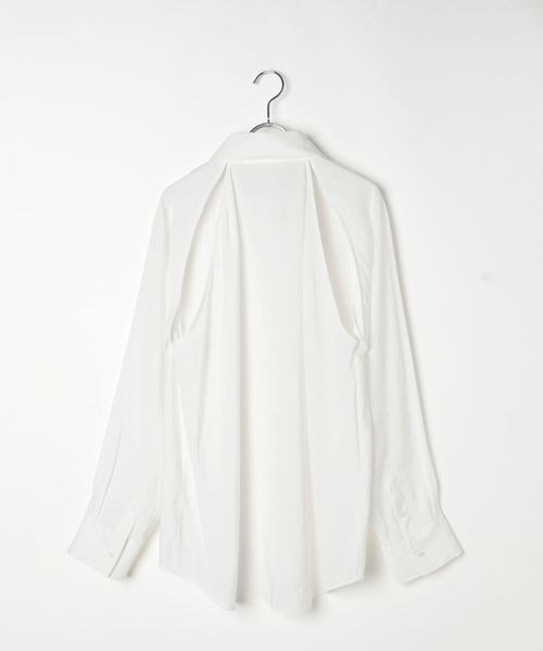 PAGEBOY（ページボーイ）の「2WAYスリーブシャツ（シャツ/ブラウス・レディース・グレー/オフホワイト/ブラック・FREE）」の9枚目の写真