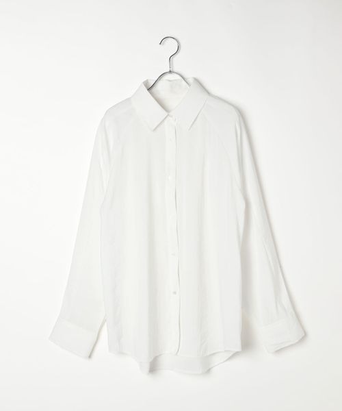 PAGEBOY（ページボーイ）の「2WAYスリーブシャツ（シャツ/ブラウス・レディース・グレー/オフホワイト/ブラック・FREE）」の8枚目の写真