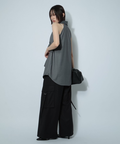 PAGEBOY（ページボーイ）の「2WAYスリーブシャツ（シャツ/ブラウス・レディース・グレー/オフホワイト/ブラック・FREE）」の17枚目の写真