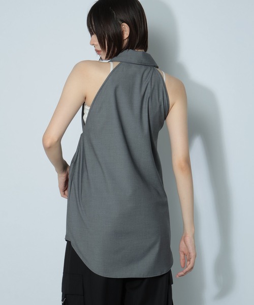 PAGEBOY（ページボーイ）の「2WAYスリーブシャツ（シャツ/ブラウス・レディース・グレー/オフホワイト/ブラック・FREE）」の22枚目の写真