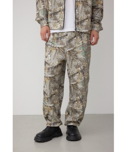 AZUL by moussy（アズールバイマウジー）の「ダブルニースウェットパンツ（スウェットパンツ・メンズ・ブラック/グリーン系その他2/ライトブラック・MEDIUM/LARGE）」の3枚目の写真