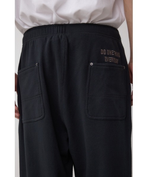 AZUL by moussy（アズールバイマウジー）の「ダブルニースウェットパンツ（スウェットパンツ・メンズ・ブラック/グリーン系その他2/ライトブラック・MEDIUM/LARGE）」の10枚目の写真