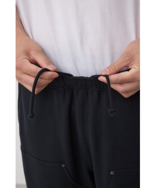 AZUL by moussy（アズールバイマウジー）の「ダブルニースウェットパンツ（スウェットパンツ・メンズ・ブラック/グリーン系その他2/ライトブラック・MEDIUM/LARGE）」の13枚目の写真