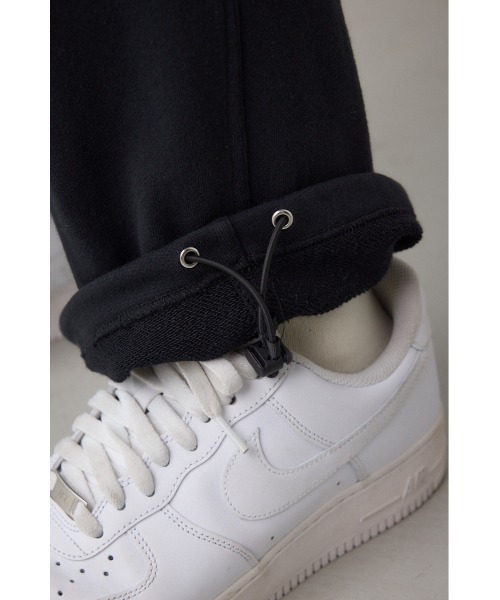 AZUL by moussy（アズールバイマウジー）の「ダブルニースウェットパンツ（スウェットパンツ・メンズ・ブラック/グリーン系その他2/ライトブラック・MEDIUM/LARGE）」の14枚目の写真