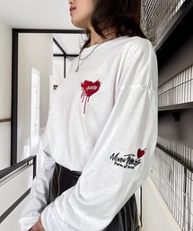 ハート ロゴ」に該当するレディースのTシャツ/カットソー（ホワイト