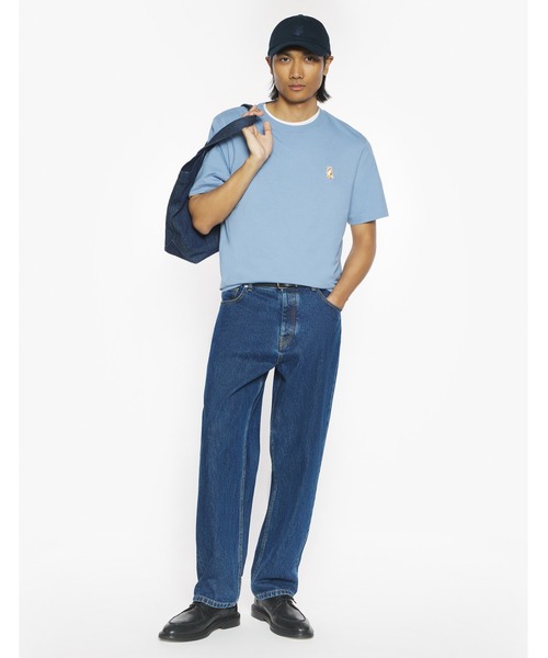 Maison Kitsune（メゾンキツネ）の「STANDING FOX COMFORT TEE-SHIRT（Tシャツ/カットソー・メンズ・ブラック/ホワイト/グレイッシュブルー/ブラウン系その他・XXL/XL/L/M/S/XS）」の20枚目の写真