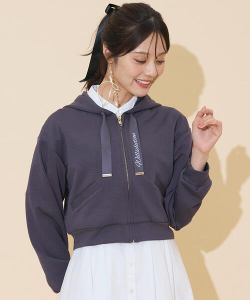 WILLSELECTION（ウィルセレクション）の「ロゴテープパーカー（パーカー・レディース・ピンク/ダークブラウン/ブラック/チャコールグレー・FREE）」の17枚目の写真