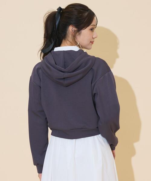 WILLSELECTION（ウィルセレクション）の「ロゴテープパーカー（パーカー・レディース・ピンク/ダークブラウン/ブラック/チャコールグレー・FREE）」の19枚目の写真