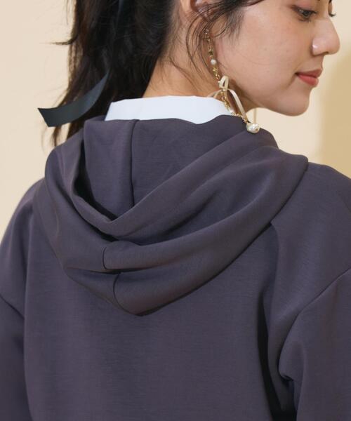 WILLSELECTION（ウィルセレクション）の「ロゴテープパーカー（パーカー・レディース・ピンク/ダークブラウン/ブラック/チャコールグレー・FREE）」の22枚目の写真