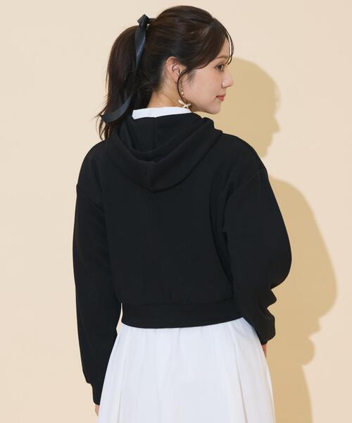 WILLSELECTION（ウィルセレクション）の「ロゴテープパーカー（パーカー・レディース・ピンク/ダークブラウン/ブラック/チャコールグレー・FREE）」の8枚目の写真