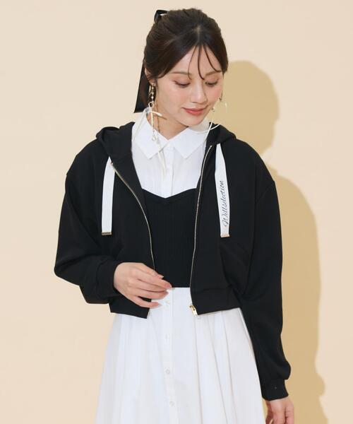 WILLSELECTION（ウィルセレクション）の「ロゴテープパーカー（パーカー・レディース・ピンク/ダークブラウン/ブラック/チャコールグレー・FREE）」の12枚目の写真