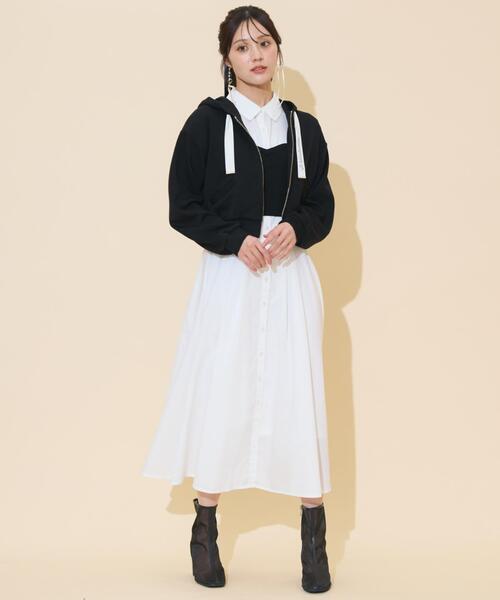 WILLSELECTION（ウィルセレクション）の「ロゴテープパーカー（パーカー・レディース・ピンク/ダークブラウン/ブラック/チャコールグレー・FREE）」の13枚目の写真