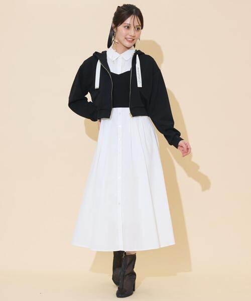 WILLSELECTION（ウィルセレクション）の「ロゴテープパーカー（パーカー・レディース・ピンク/ダークブラウン/ブラック/チャコールグレー・FREE）」の15枚目の写真