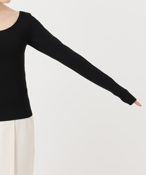 セール】デコルテロングスリーブニット（ニット/セーター）｜NOBLE