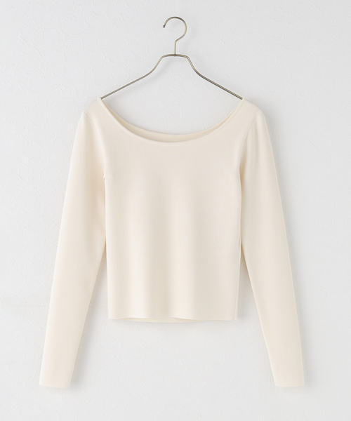 セール】デコルテロングスリーブニット（ニット/セーター）｜NOBLE