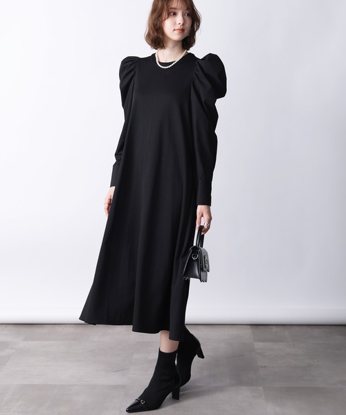 PICCIN（ピッチン）の「フレアカットワンピース（ワンピース・レディース・ブラック・M）」の3枚目の写真