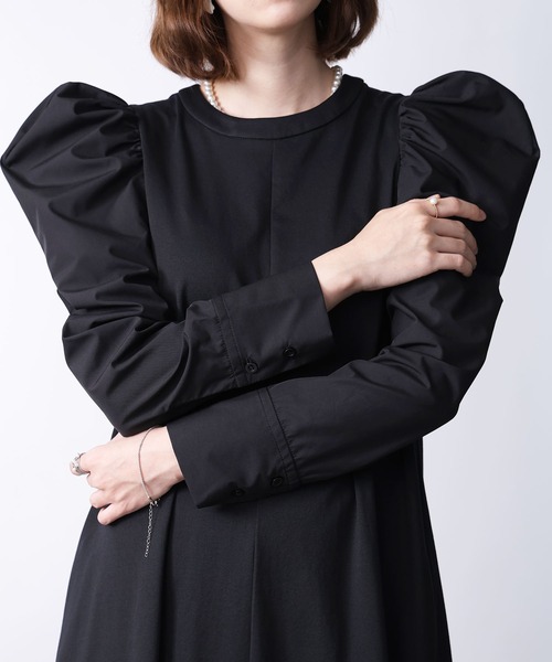 PICCIN（ピッチン）の「フレアカットワンピース（ワンピース・レディース・ブラック・M）」の9枚目の写真