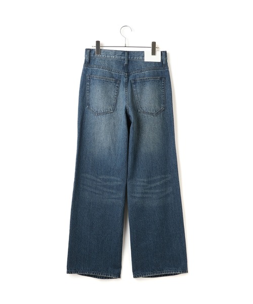 ADAM ET ROPE'（アダムエロペ）の「【サステナブル】デニム＆カツラギセミフレアパンツ（デニムパンツ・レディース・ライトグレー/ブルー系その他4・36/38）」の3枚目の写真