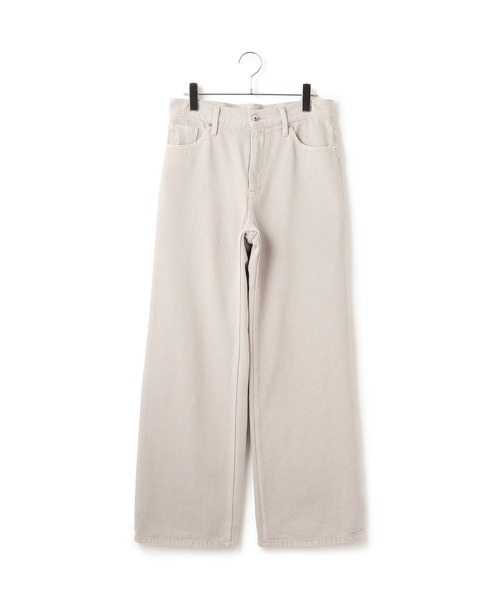 セール】【サステナブル】デニム＆カツラギセミフレアパンツ（デニム