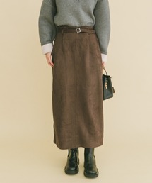 ITEMS URBANRESEARCH | 『イージーケア』ベルト付きフェイクスエードスカート(スカート)