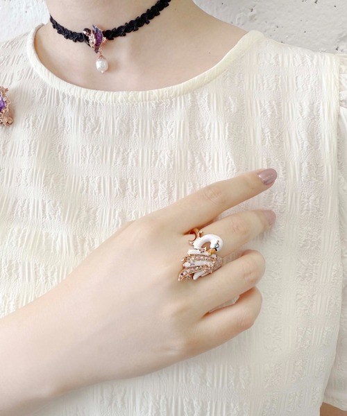 スワンモチーフ リング（リング）｜ANNA SUI（アナスイ）の