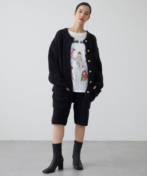 THE PAUSE(ザ ポーズ)の「【THE PAUSE】ニットハーフパンツ(その他パンツ・レディース・グレー/バーガンディー/ブラック・FREE)」の4枚目の写真