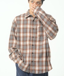 ROUGH TRADE | ネルチェック レギュラーカラーシャツ(M1)(シャツ/ブラウス)