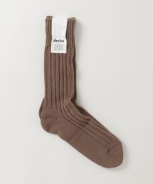 decka Quality socks（デカクオリティソックス）の「decka Quality socks/デカ クォリティソックス/Cased Heavyweight Plain Socks/BEIGE（ソックス/靴下）」