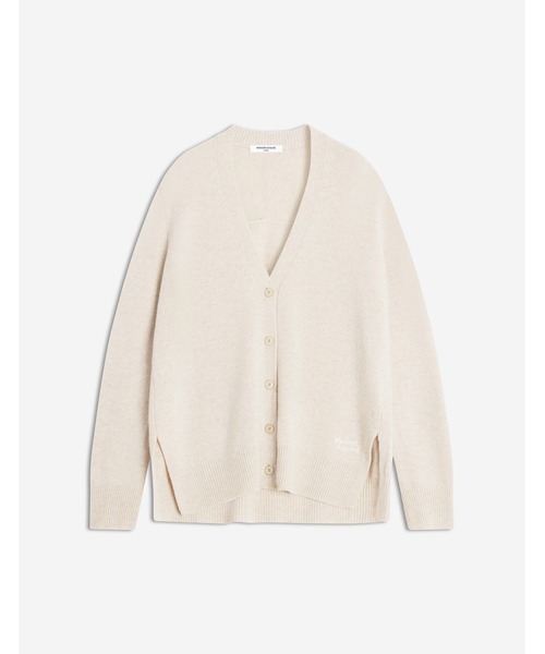 Maison Kitsune(メゾンキツネ)の「MERINO WOOL LONG CARDIGAN(カーディガン/ボレロ・レディース・ライトベージュ・S/M/L)」の1枚目の写真