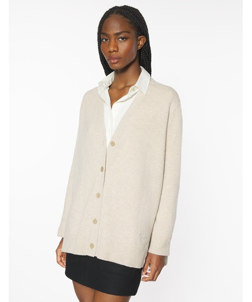 Maison Kitsune(メゾンキツネ)の「MERINO WOOL LONG CARDIGAN(カーディガン/ボレロ・レディース・ライトベージュ・S/M/L)」の3枚目の写真